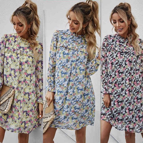 casual dresses digner women's printed dresses 2022 spring and summer high neck loose skirt temperament chiffon women, Black;gray
casual dresses digner women's printed dresses 2022 spring and summer high neck loose skirt temperament chiffon women, Black;gray
