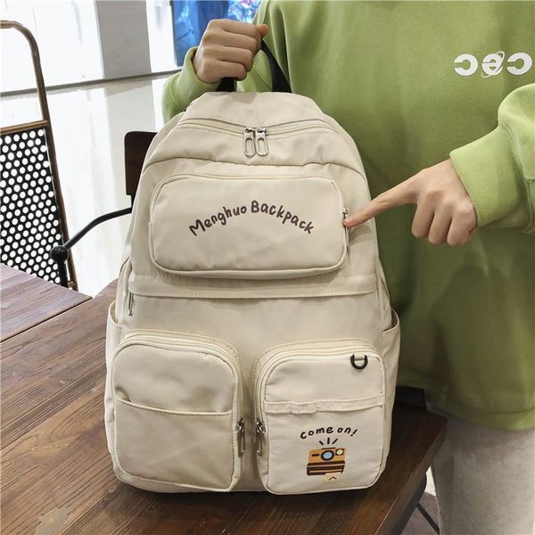 backpack 2021 cute girl heart double pocket college style school bag female simple and versatile junior high student
backpack 2021 cute girl heart double pocket college style school bag female simple and versatile junior high student