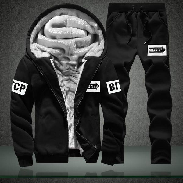 suit men's tracksuits sweater autumn and winter clothes two piece casual wear plush heavy coat korean sportswear, Gray
suit men's tracksuits sweater autumn and winter clothes two piece casual wear plush heavy coat korean sportswear, Gray
