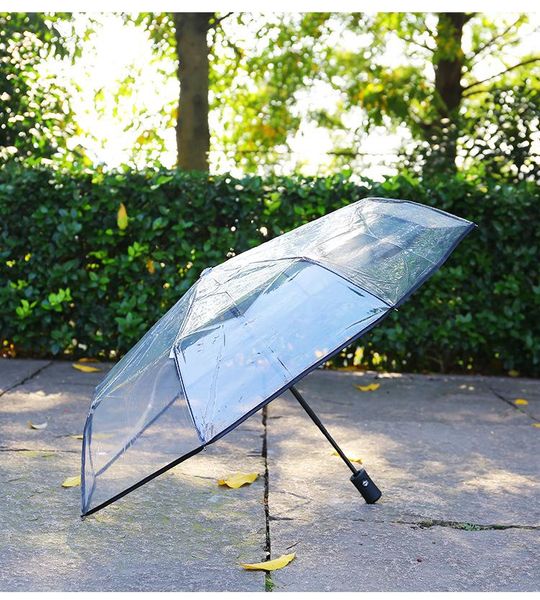 umbrellas fully automatic transparent umbrella three folding small, fresh and lovely set.
umbrellas fully automatic transparent umbrella three folding small, fresh and lovely set.