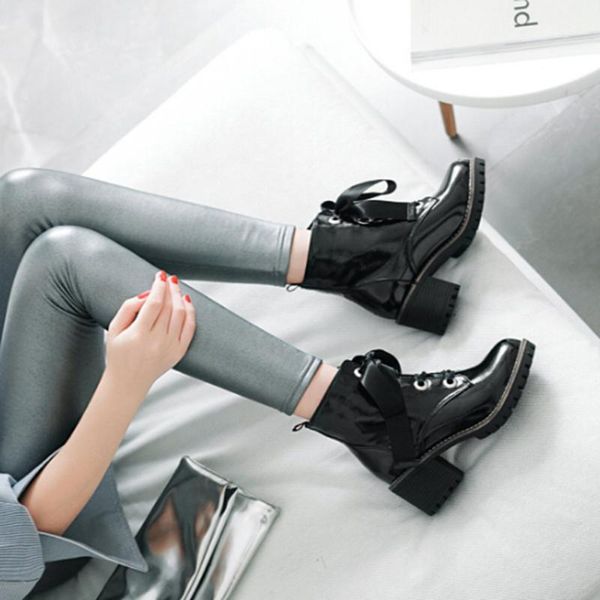 boots women comfy square high heel ankle fashion anti-slip cross-tied leather autumn winter ladies shoes nice, Black
boots women comfy square high heel ankle fashion anti-slip cross-tied leather autumn winter ladies shoes nice, Black