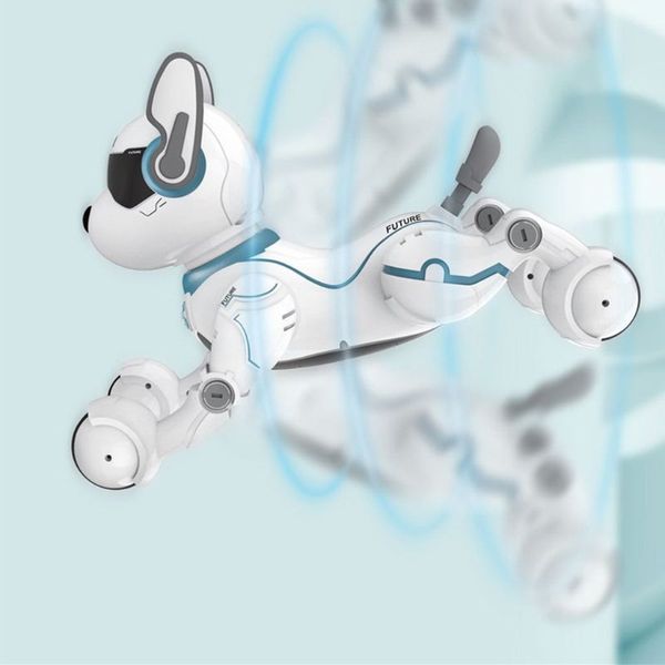 Remote Control Robot Dog Toy for Kid Early Education Toy Smart Stunt Puppy Robot Q22D for kids, White
Remote Control Robot Dog Toy for Kid Early Education Toy Smart Stunt Puppy Robot Q22D for kids, White