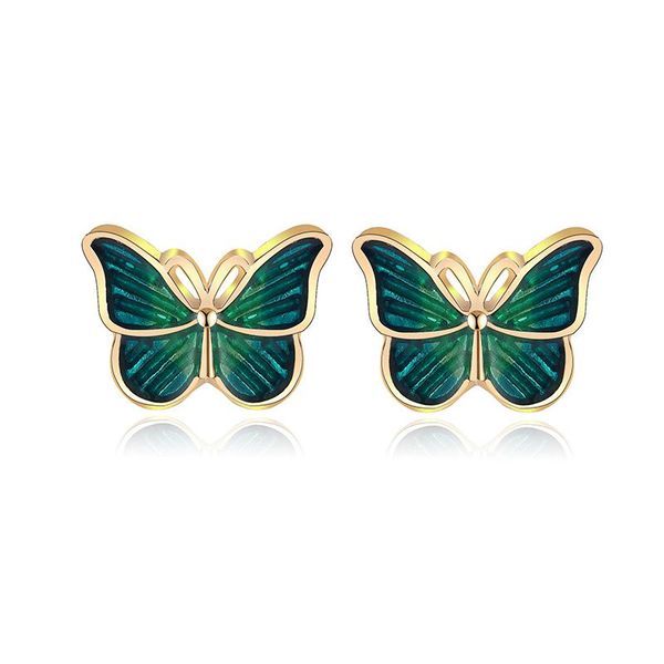 stud dark green color butterfly earrings for women vintage gold alloy charming sweet lady romantic jewelry gift, Golden;silver
stud dark green color butterfly earrings for women vintage gold alloy charming sweet lady romantic jewelry gift, Golden;silver