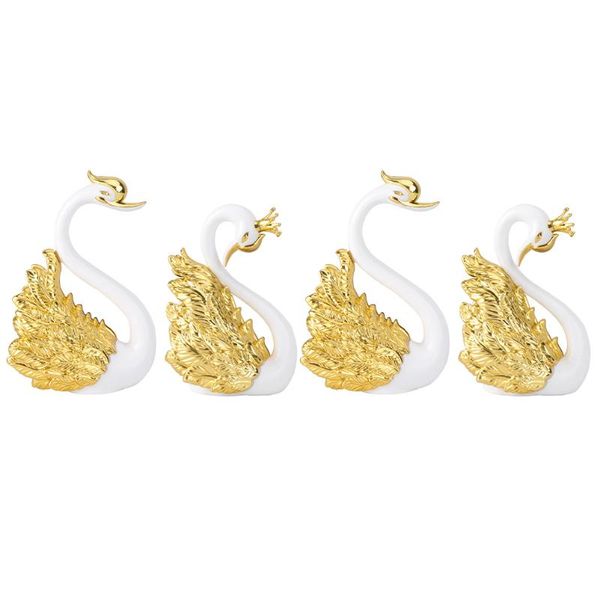 party favor 4pcs crown swan decors ceramic sculpture deskadornment car ornament 
party favor 4pcs crown swan decors ceramic sculpture deskadornment car ornament