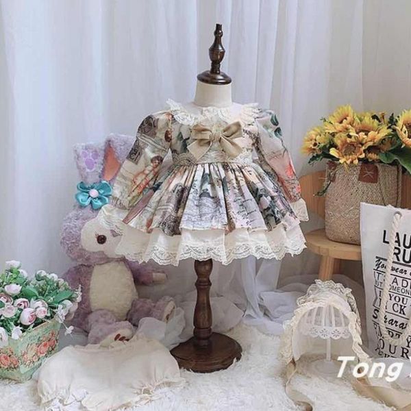 girl's dresses 3pcs autumn spanish lolita girls princess dress print long sleeve mesh stitching for birthday easter vestidos y3309, Red;yellow
girl's dresses 3pcs autumn spanish lolita girls princess dress print long sleeve mesh stitching for birthday easter vestidos y3309, Red;yellow