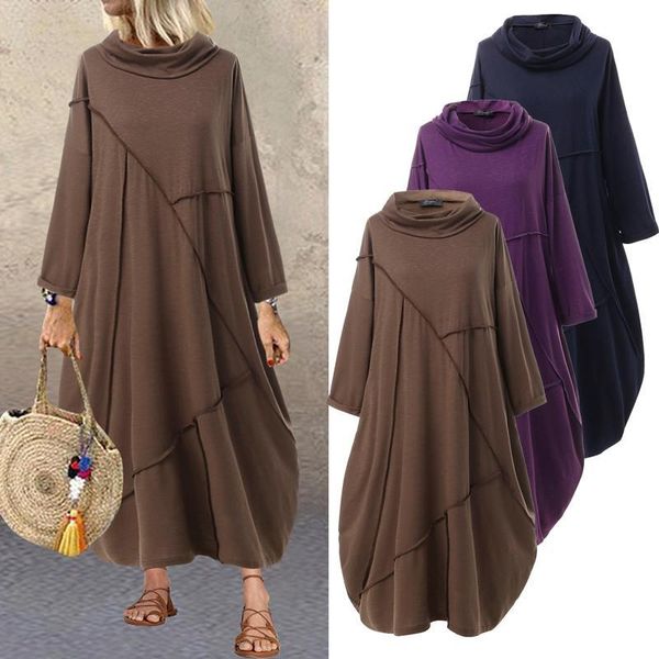 casual dresses vintage hoodies dress women's spring sundress zanzea 2021 long sleeve maxi vestidos female turtleneck robe plus size 5xl, Black;gray
casual dresses vintage hoodies dress women's spring sundress zanzea 2021 long sleeve maxi vestidos female turtleneck robe plus size 5xl, Black;gray