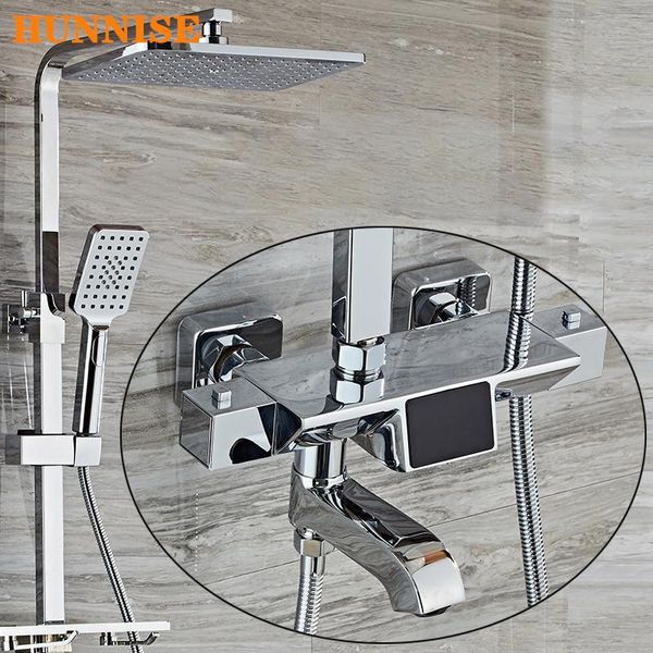 thermostatic bathroom shower set ,polished chrome digital system of brass bathroon faucet, luxury bath sets
thermostatic bathroom shower set ,polished chrome digital system of brass bathroon faucet, luxury bath sets