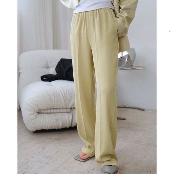 women's pants & capris spring high waist casual straight woman solid color elastic loose women trousers comfortable chiffon suit 2, Black;white
women's pants & capris spring high waist casual straight woman solid color elastic loose women trousers comfortable chiffon suit 2, Black;white