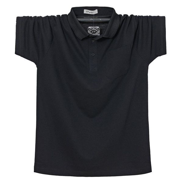 men's polos loose fat shirt handsome male large size pocket lapel short-sleeved t-shirt summer, White;black
men's polos loose fat shirt handsome male large size pocket lapel short-sleeved t-shirt summer, White;black