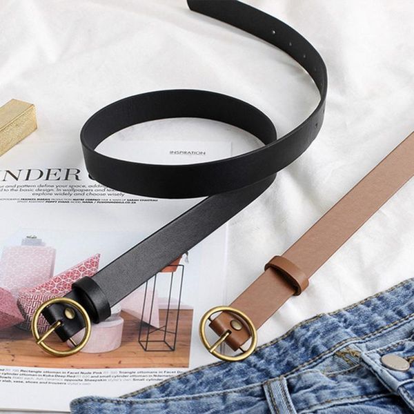 belts fashion trendy round buckle solid color belt pu for women bronze waistband jeans pants, Black;brown
belts fashion trendy round buckle solid color belt pu for women bronze waistband jeans pants, Black;brown