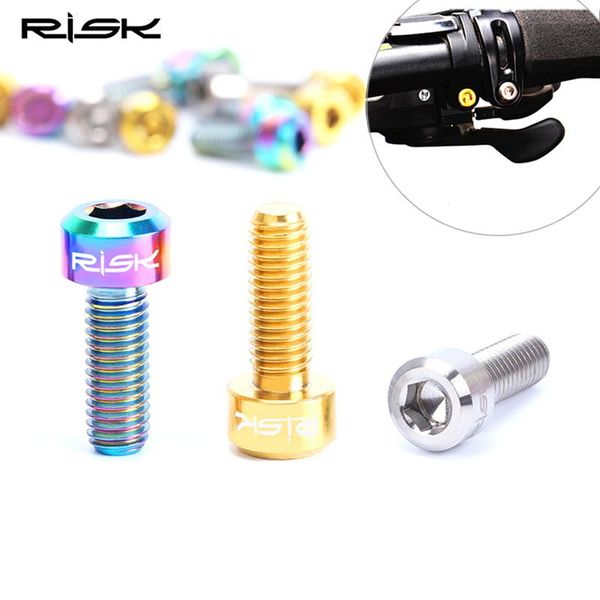 bike brakes 2pc risk titanium brake lever bolts m5*14mm mtb mountain bicycle derailleur screws cycling fixed handle
bike brakes 2pc risk titanium brake lever bolts m5*14mm mtb mountain bicycle derailleur screws cycling fixed handle