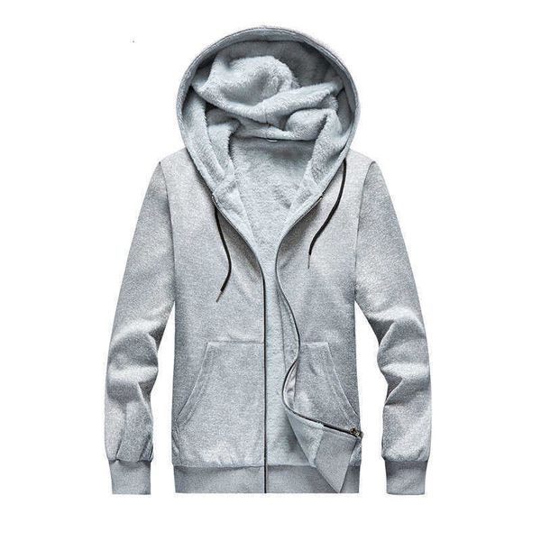 style winter men's tracksuits solid color plush hooded sweater large korean fashion trend casual sports cardigan coat, Gray
style winter men's tracksuits solid color plush hooded sweater large korean fashion trend casual sports cardigan coat, Gray