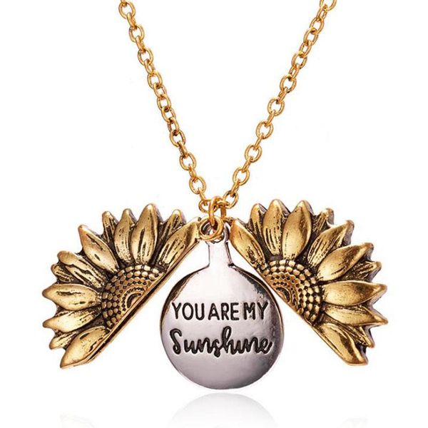 pendant necklaces fashion you are my sunshine necklace open locket sunflower gift for womem jewelry, Silver
pendant necklaces fashion you are my sunshine necklace open locket sunflower gift for womem jewelry, Silver