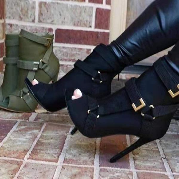 boots large size women's shoes 21 spring and summer fish mouth sandals belt buckle bag heel high fashion, Black
boots large size women's shoes 21 spring and summer fish mouth sandals belt buckle bag heel high fashion, Black