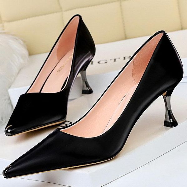 dress shoes lihuamao women kitten heels pointed toe wedding party dancing ladies slip on pumps, Black
dress shoes lihuamao women kitten heels pointed toe wedding party dancing ladies slip on pumps, Black