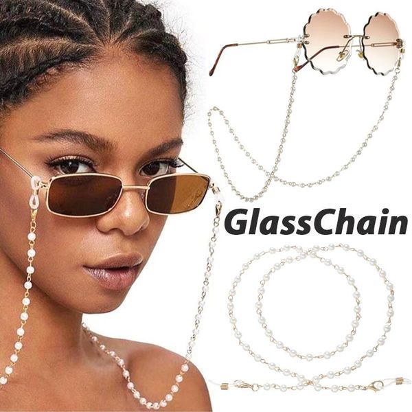 sunglasses frames fashion imitation pearl glasses chain women men eyeglass cord retainer holder eyewear lanyard neck strap rope, Silver
sunglasses frames fashion imitation pearl glasses chain women men eyeglass cord retainer holder eyewear lanyard neck strap rope, Silver