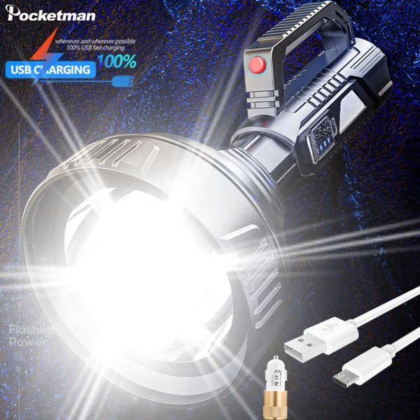 flashlights torches 70000lm portable searchlight led big beam long-range usb rechargeable waterproof torch outdoor flashla
flashlights torches 70000lm portable searchlight led big beam long-range usb rechargeable waterproof torch outdoor flashla