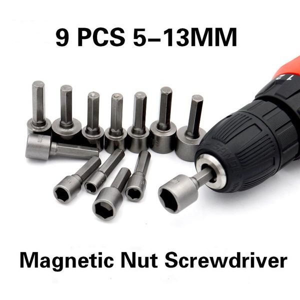travel & roadway product 9 pieces / set 5-13mm magnetic nut screwdriver hexagon socket sleeve nozzle wrench powerful drill pow
travel & roadway product 9 pieces / set 5-13mm magnetic nut screwdriver hexagon socket sleeve nozzle wrench powerful drill pow