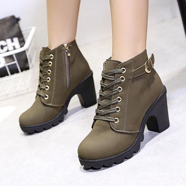 boots 2021 autumn short women's fashion shoes lace-up breathable thick heel high heels size 41, Black
boots 2021 autumn short women's fashion shoes lace-up breathable thick heel high heels size 41, Black