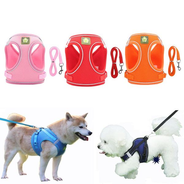 dog collars & leashes pet harness reflective breathable soft mesh small no pull puppy walking vest leash for cats
dog collars & leashes pet harness reflective breathable soft mesh small no pull puppy walking vest leash for cats