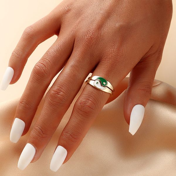 womens green white gossip combined ring set couple girlfriends valentines day ring female accessories, Silver
womens green white gossip combined ring set couple girlfriends valentines day ring female accessories, Silver