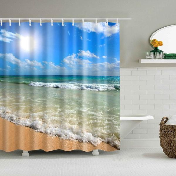 shower curtains seaside scenery bathroom curtain waterproof soft polyester environmental protection with plastic hook tz170551
shower curtains seaside scenery bathroom curtain waterproof soft polyester environmental protection with plastic hook tz170551