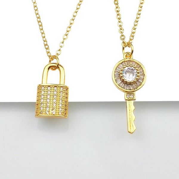 pendant necklaces cubic zirconia padlock necklace women jewelry gift 24k gold lock and key for couples collar de mujer, Silver
pendant necklaces cubic zirconia padlock necklace women jewelry gift 24k gold lock and key for couples collar de mujer, Silver