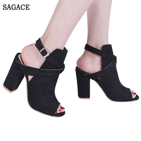 super high women peep toe square heel ladies sandals shoes female big size casual summer pumps with dress, Black
super high women peep toe square heel ladies sandals shoes female big size casual summer pumps with dress, Black
