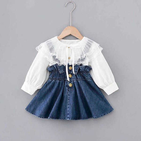 toddler baby dress 1-3years spring autumn kid's outwear infant big lace neck shirt+vest two pieces set for girls 210529, Red;yellow
toddler baby dress 1-3years spring autumn kid's outwear infant big lace neck shirt+vest two pieces set for girls 210529, Red;yellow