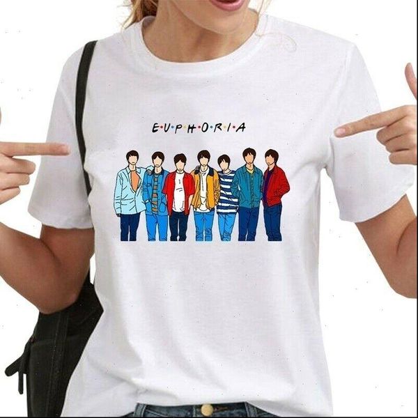 womens t shirt women kpop bangtan boys pattern print shirts kawaii the fashion leisure aesthetic, White
womens t shirt women kpop bangtan boys pattern print shirts kawaii the fashion leisure aesthetic, White