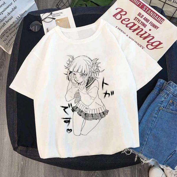 women's t-shirt senpai himiko toga funny cartoon t shirt women graphic ullzang fashion japanese anime my hero academia tee, White
women's t-shirt senpai himiko toga funny cartoon t shirt women graphic ullzang fashion japanese anime my hero academia tee, White