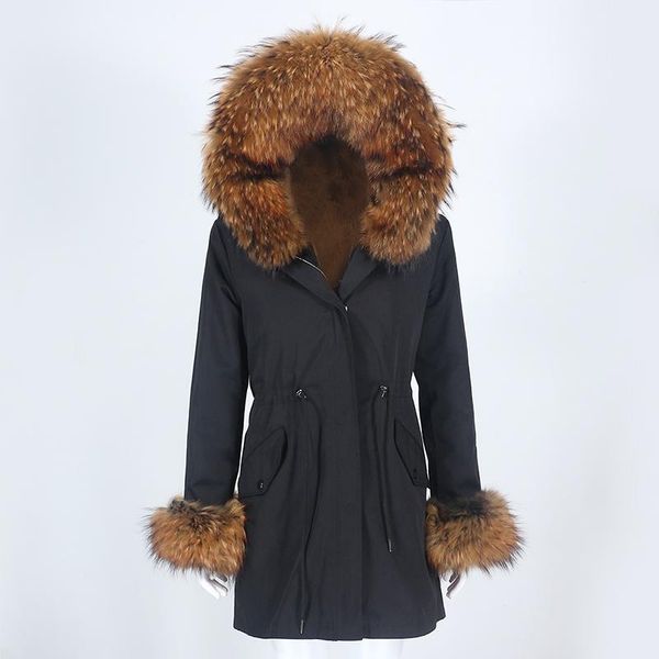 women's fur & faux oftbuy 2021 waterproof long parka real coat winter jacket women natural raccoon collar hooded thick warm detachable, Black
women's fur & faux oftbuy 2021 waterproof long parka real coat winter jacket women natural raccoon collar hooded thick warm detachable, Black