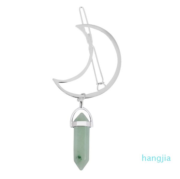 hairpin sweet gifts pins charm women's hexagonal prism quartz healing crystals natural stone crescent moon hair clips, Golden;silver
hairpin sweet gifts pins charm women's hexagonal prism quartz healing crystals natural stone crescent moon hair clips, Golden;silver