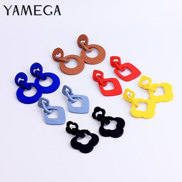 hoop & huggie fashion korean style wooden earrings for women red yellow blue trendy jewelry oval drop statement colorful wood dangel, Golden;silver
hoop & huggie fashion korean style wooden earrings for women red yellow blue trendy jewelry oval drop statement colorful wood dangel, Golden;silver