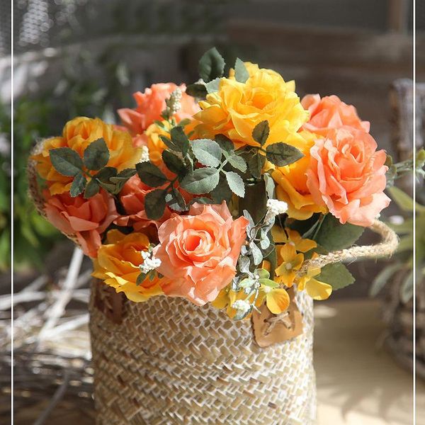 head continental rose artificial flower silk bouquet home wedding backdrop wall decoration valentine's day gift fake flowers decorative
head continental rose artificial flower silk bouquet home wedding backdrop wall decoration valentine's day gift fake flowers decorative