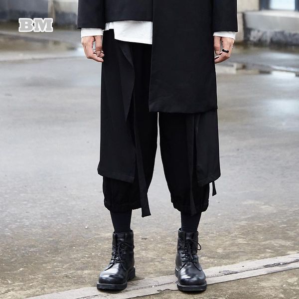 men's pants dark fashion black casual sports korean style oversize stitching cropped trousers techwear streetwear couple clothing
men's pants dark fashion black casual sports korean style oversize stitching cropped trousers techwear streetwear couple clothing