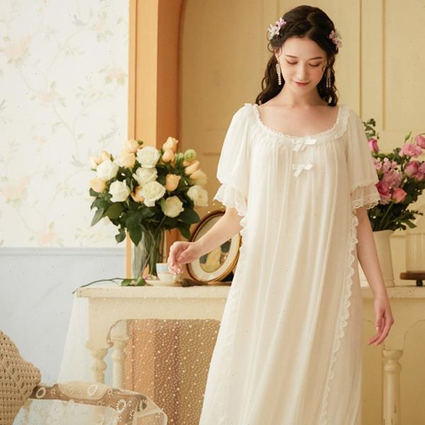 short sleeved sweet nightdress summer womens sleepwears long modal fiber court princess loose white nightgown plus size home sleep skirt, Black;red
short sleeved sweet nightdress summer womens sleepwears long modal fiber court princess loose white nightgown plus size home sleep skirt, Black;red