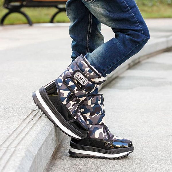 children boots platform snow for girl boy thick plush waterproof winter shoes outdoor -40 warm big kids size 31-36, Black;grey
children boots platform snow for girl boy thick plush waterproof winter shoes outdoor -40 warm big kids size 31-36, Black;grey