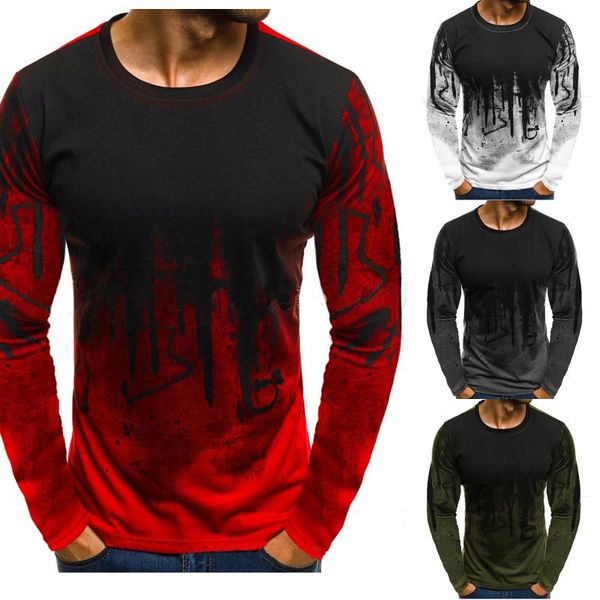 men's t-shirts mens camo long sleeve crew neck casual muscle slim fit blouse tee, White;black
men's t-shirts mens camo long sleeve crew neck casual muscle slim fit blouse tee, White;black