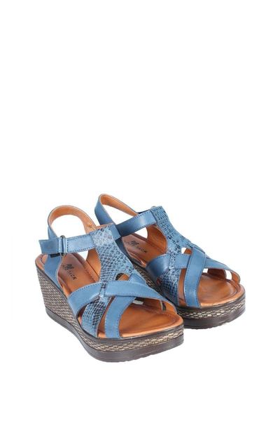 sandals women's blue inlay pr111, Black