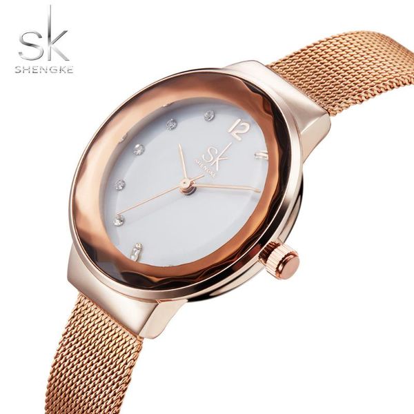 wristwatches shengke brand fashion women watch luxury rhinestone silver stainless steel strap ladies clock montre femme, Slivery;brown
wristwatches shengke brand fashion women watch luxury rhinestone silver stainless steel strap ladies clock montre femme, Slivery;brown