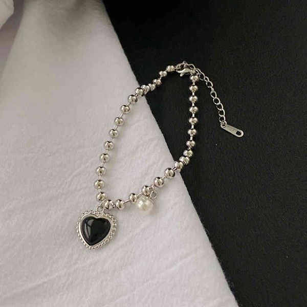 chinese-style products hip hop cool style fashion design titanium steel bracelet pearl love net red simple personality hand accessories
chinese-style products hip hop cool style fashion design titanium steel bracelet pearl love net red simple personality hand accessories