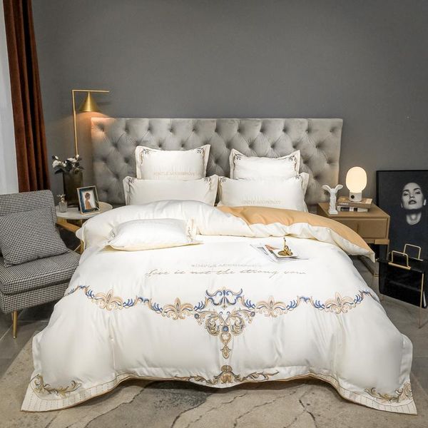 bedding sets luxury white soft satin silk cotton chic embroidery set double duvet cover bed linen fitted sheet pillowcases 4pcs
bedding sets luxury white soft satin silk cotton chic embroidery set double duvet cover bed linen fitted sheet pillowcases 4pcs