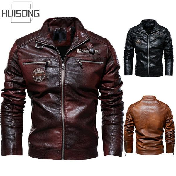 men's jackets huisong autumn winter mens leather jacket casual fashion stand collar motorcycle men slim streetwear ha110, Black;brown
men's jackets huisong autumn winter mens leather jacket casual fashion stand collar motorcycle men slim streetwear ha110, Black;brown