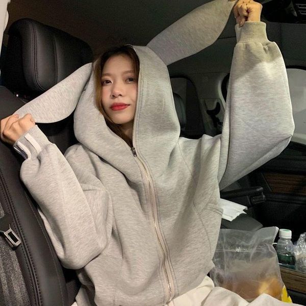 women's jackets autumn ear sweatshirt jacket women solid korean fashion female coats wild hip-hop student hooded short casual, Black;brown
women's jackets autumn ear sweatshirt jacket women solid korean fashion female coats wild hip-hop student hooded short casual, Black;brown
