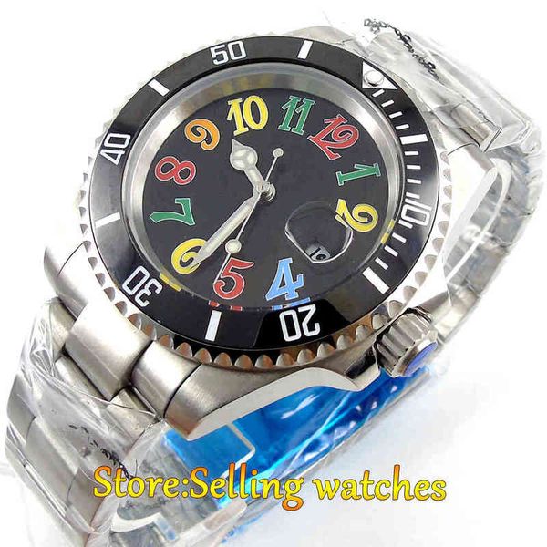 blue black marker glass 40mm date window automatic gentlemen watch, Slivery;brown
blue black marker glass 40mm date window automatic gentlemen watch, Slivery;brown