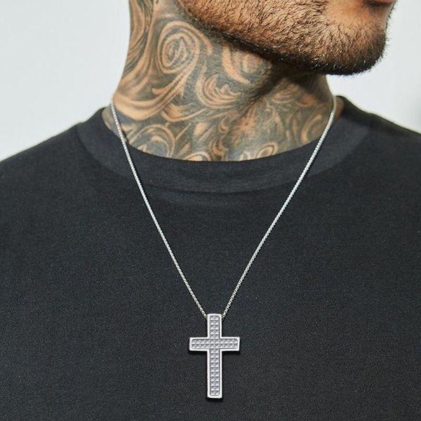 pendant necklaces cross men's necklace, men religious christian necklaces, stainless steel male christians jewelry, Silver
pendant necklaces cross men's necklace, men religious christian necklaces, stainless steel male christians jewelry, Silver