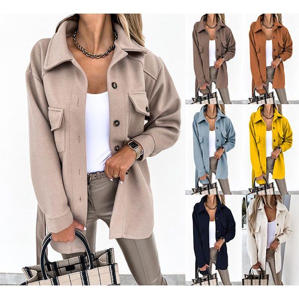 women's wool & blends women casual pocket lace-up outwear 2021 autumn winter fashion lapel single-breasted thick coats solid color wool, Black
women's wool & blends women casual pocket lace-up outwear 2021 autumn winter fashion lapel single-breasted thick coats solid color wool, Black