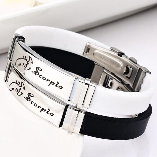 charm bracelets fashion couple twelve constellation ladies bracelet leather stainless steel silicone valentine's day gift wholesale bul, Golden;silver
charm bracelets fashion couple twelve constellation ladies bracelet leather stainless steel silicone valentine's day gift wholesale bul, Golden;silver