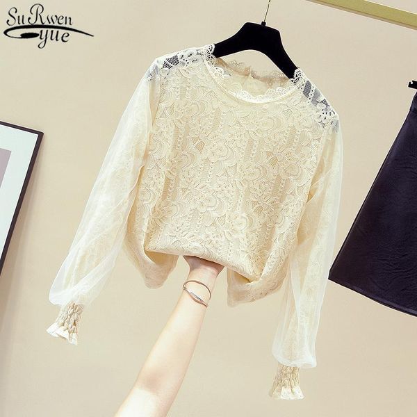 sweet women lace blouse fashion button transparent mesh white shirt female see-through lantern long sleeve blusas 11142 women's blouses
sweet women lace blouse fashion button transparent mesh white shirt female see-through lantern long sleeve blusas 11142 women's blouses